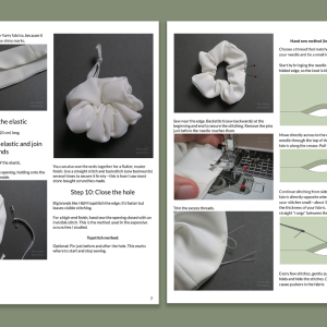 Pro-Finish Scrunchie Set – Printable PDF Sewing Pattern - Image 3